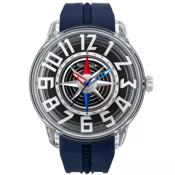 King Dome Watch Black Dial Polyamide Mineral Glass Quartz 50MM Watch [Tendence] TY023006-NV Men s [Item]