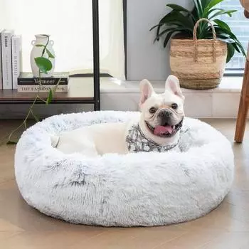 King Fluffy Dog Bed Vet Dinosaur Basket Dog Beds Winter Warm Outdoor Large Pet Cat Dog Bed Warm Mat Portable Cat Supplies XS-40CM