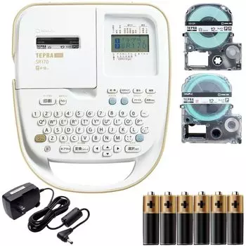 King Jim Label Writer Tepla PRO SR170 1 пробная лента адаптер аккумулятор и (+1 включено) & & [набор из 3 предметов]