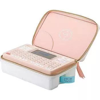 King Jim Label Writer Tepla PRO SR-GL2 Coral Pink Girly Tepla (Совместимая ширина этикетки: Ширина 4-18 мм)