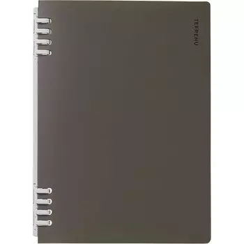 King Jim Ring Notebook Tefrene 20 Holes A5 Vertical Black CN9854TE-BK