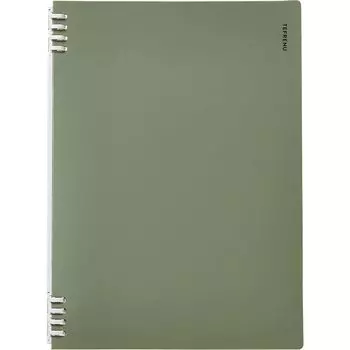 King Jim Ring Notebook Tefrene 30 Holes A4 Vertical Green CN9856TE-G