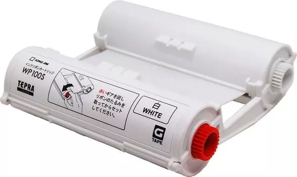 KING JIM Tepra Grand Ink Ribbon Cartridge Белый WP100S белый