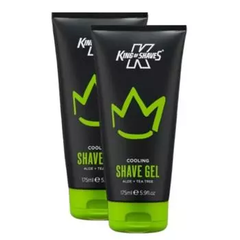 King of Shave Shave Gel Super Cooling, 175ml, 2 units