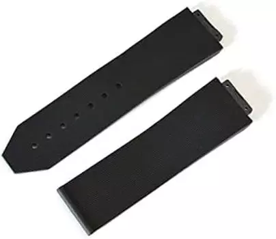 King Watch Parts Hublot Совместимый Classic Fusion 45 мм Корпус 521 525 для хронографа Внешний продукт Резиновый ремень Полосатый узор Черный [Импорт