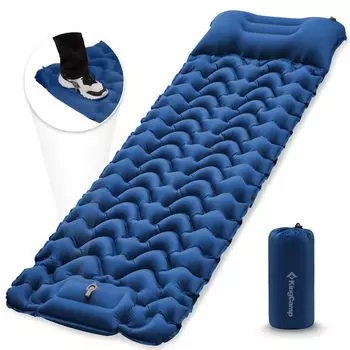 KingCamp Air Foot 10 см надувается за 30 Кемпинговый инфлятор Infinite включает в себя коврик для сна в машине, управляемый, толщина, секунды, коврик, коврик,