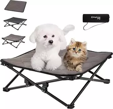 KingCamp Dog Dog Pet с Off для Small S Детская кроватка, Кровать, Зимняя, Кровать, Наружная, Складная, Моющаяся, Подушка, Наземная, Кемпинг, Собаки,