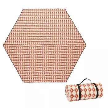 KingCamp Leisure Толстая палатка Шестиугольная Пикник Цветущая вишня Для использования в помещении и на открытом воздухе Простыня, Простыня, Мат, Мягкая, Водонепроницаемая, Складная, Легкая, хаки