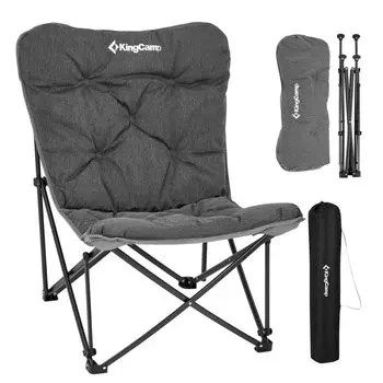 KingCamp Outdoor Butterfly Camping Extra Large High Super Fluffy Load Capacity Easy Storage Bag Park Chair, Chair, Chair, Size, Back, Comfortable,