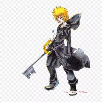 Kingdom Ii Kingdom 3582 Days Роксас Термотрансферная Виниловая Наклейка-Патч для Одежды DIY Аппликации Моющиеся Патчи