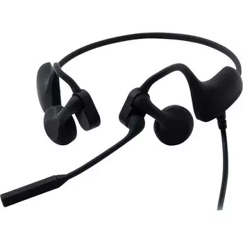 Kingjim Headset that does not block your ears Meets Black Call (wired type) CMU10-BK