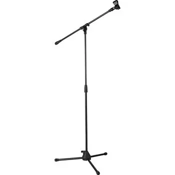 Kingjim Microphone Compatible Stand with Speaker Black SPMS1-BK