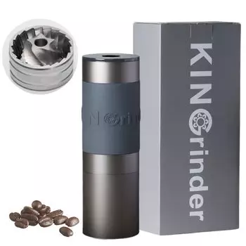 KINGrinder K0 размер частиц кофе коническое металлическое лезвие для превосходного для максимальной производительности 25 г Ручная мельница, 140-ступенчатая регулировка, однородность, капельный,