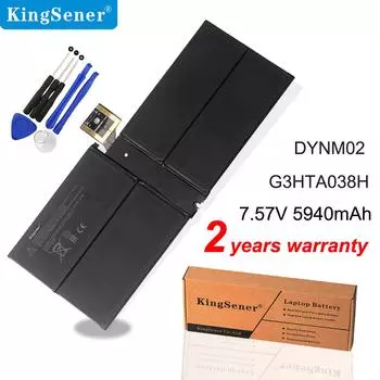 Kingsener G3HTA038H DYNM02 Аккумулятор для ноутбука Microsoft Surface Pro 5 1796 Series Tablet 7,57 В 45 Втч/5940 мАч