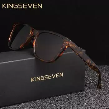 KINGSEVEN Новые модные солнцезащитные очки для мужчин/женщин UV400 поляризованные линзы очки высокого качества классические матовые большие оправы водительские очки