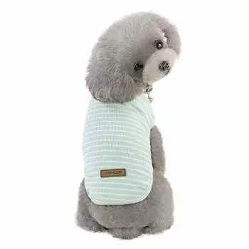 Kingsie Одежда для собак Летняя собака Милая полосатая собака Маленькая и средняя собака для прогулок Футболка, Одежда, Жилет, Одежда, Собаки, Кошки, Одежда, Весна, Лето,