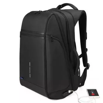 Kingsons мужской вместительный водонепроницаемый рюкзак с разъёмом USB