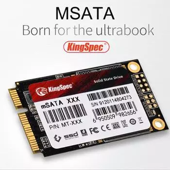 KingSpec 64 ГБ 128 ГБ 256 ГБ SSD Mini SATA твердотельный накопитель для настольного сервера ноутбука 128GB