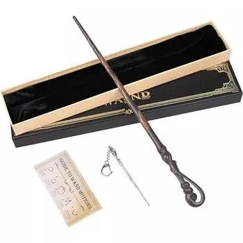 KingVows Волшебная палочка ведьмы для детей, аксессуары для косплея, колдовская коллекция, реквизит для колдовства с подарочной коробкой (цветение) спаржевый