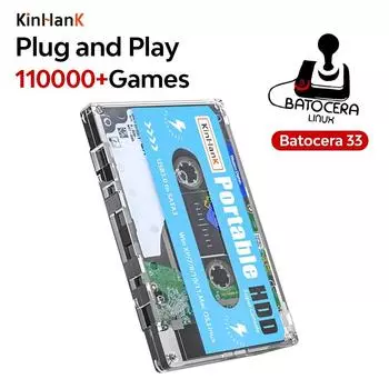 KINHANK Super Console 500G Gaming HDD 100000 видеоигр 70 эмуляторов для DC/MAME/SS/NAOMI/PS2/PS1 Plug and Play Batocera OS