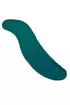 Kinku Body Pillow Cover with Cotton 115x20 S Shape Teal (Pokopoko Green, Flannel)