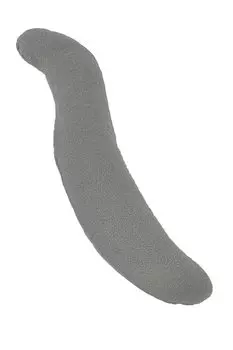 Kinku Body Pillow Cover with Cotton 115x20 S Shape Shirley (Pile, Gray)