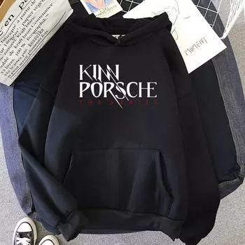 Kinnporsche The Series, женская толстовка с эстетической графикой, толстовки с капюшоном Kinn and Porshce, осень-зима, пуловеры большого размера, толстовки, топ L