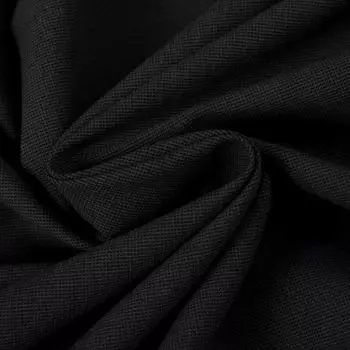 KINOKINO Cotton Linen Fabric Plain Color Cotton Linen Cloth Handmade Craft Cotton Linen Width 150cm Length (Black approx. approx. 3m)