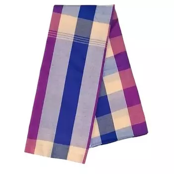 KINOKINO парка Омер Таиланд азиатский этнический ручная работа ткань материал клетка полоса много крест (синий фиолетовый)