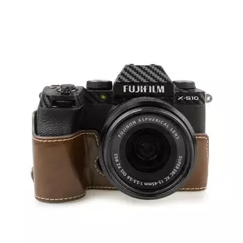 kinokoo FUJIFILM XS10 чехол FUJIFILM чехол для камеры FUJIFILM XS10 чехол для корпуса из искусственной кожи X-S10 (кофе)