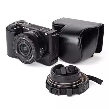 kinokoo SONY II SONY MARK 2 Camera Case II Аксессуар Совместимый с защитным чехлом для объектива из искусственной кожи с ремешком Чехол ZV-E10, ZV-E10 M2/SONY ZV-E10