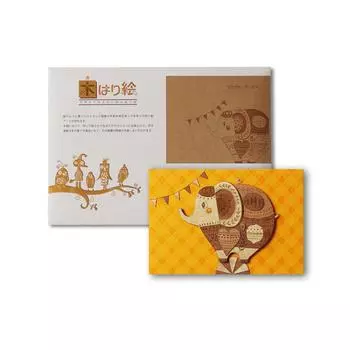 KINOWA Деревянная картина ручной работы Оригинальный набор для рисования Слон Сделано в Японии Чудо Цирк