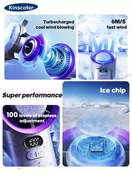 KINSCOTER Violent Blower Mini Turbo Jet Fan Ручной Генератор Бесщеточный Мотор Ветряные Высокоскоростные Канальные Вентиляторы
