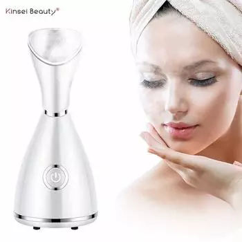 Kinsei Beauty Nano Ionic Пароварка для лица Увлажнитель воздуха очищает поры Уменьшает поры Уменьшает угри Глубокая очистка Распылитель для лица Очиститель Машина для подтяжки кожи