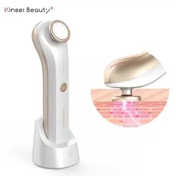 Kinsei Beauty Плазменный массажер для лица Синий свет Лазерное устройство для озоновой обработки Устройство для удаления прыщей Аппарат против морщин Уход за кожей Косметическое устройство золотой