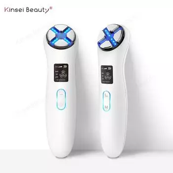 Kinsei Beauty Устройство для ухода за кожей Лифтинг кожи Светодиодная светотерапия Антивозрастная роскошная машина для подтяжки лица белый