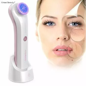 KinseiBeauty Плазменный массажер для лица Удаление шрамов и прыщей Микротоковый массажер Красота Лечение акне Удаление терапии Уход за кожей лица золотой