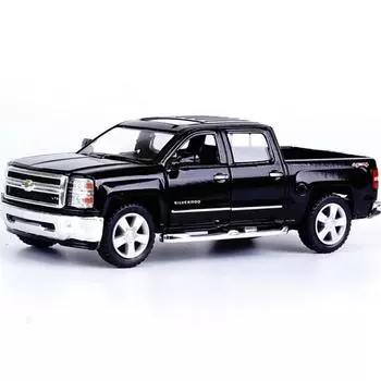 Kinsmart 2014 Chevrolet Silverado Фигурка, отправленная случайным образом, 1 шт., корейский автомобильный аксессуар