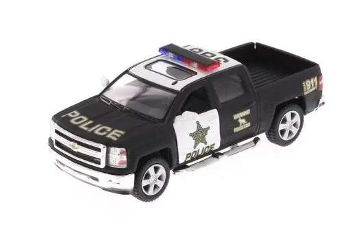 KiNSMART 2014 Chevrolet Silverado LTZ Crew Cab 4x4 1:46 масштаб 5 литая металлическая модель пикап перехватчик грузовик полицейский отряд К9