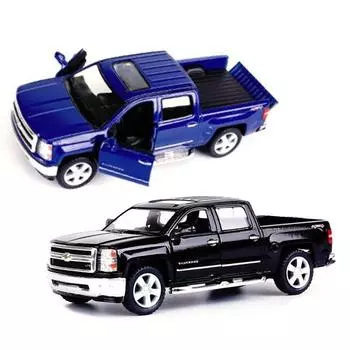 Kinsmart Chevrolet Silverado литье под давлением 2р, случайная доставка, популярные корейские игрушки, популярные корейские игрушки