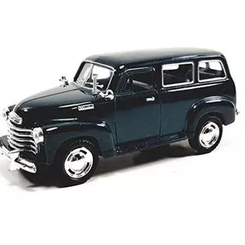 Kinsmart Chevrolet Suburban 1950 Темно-зеленый внедорожник Масштабная литая модель автомобиля 1/36