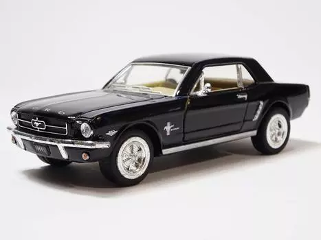 Kinsmart Ford Mustang 1964 Модель Черный Мини-автомобиль KT5351 1/2 1/36