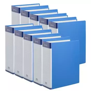 Kinstar Double Opening Pipe Double Blue 10 Book A4 Vertical 2 Storage Holds 800 80mm File, Opening, Pack, Holes, File, Sheets,