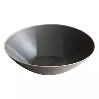 Kinto 34886 ATELIER TETE Deep Plate, 9.8 inches (250 mm), Light Gray