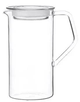 KINTO CAST 21676 Water Jug, 25.5 fl oz (750 ml), Heat-resistant Glass, Microwave and Dishwasher Safe