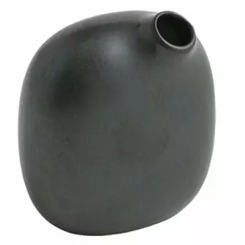 KINTO Flower Vase SACCO Base Porcelain 02 Black 25989 чёрный