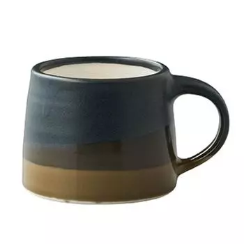 Kinto Кружка 110 мл черная с коричневым 20753 SCS-S03