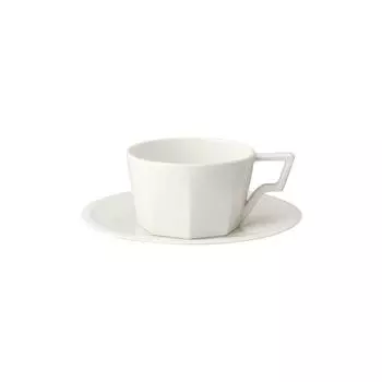 KINTO OCT Cup Saucer 300ml White Safe 28885 & Microwave/Dishwasher белый