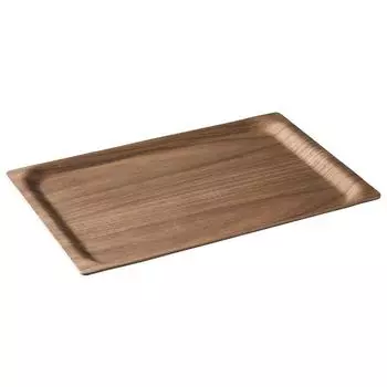 KINTO SCS Tray 415x265mm Walnut Coffee Non-Slip Processed Wooden Tray 27654