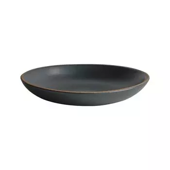 KINTO TERRA Deep Plate Black 230mm 25878 чёрный